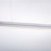 PAUL NEUHAUS LED závěsné svítidlo, barva ocel, stmívač, lineární design, CCT, nastavitelná výška 2700-5000K