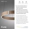 PAUL NEUHAUS LED závěsné svítidlo PURE E-Clipse bronz elektrické 2700-5000K PN 2560-97