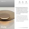 PAUL NEUHAUS LED stolní lampa Pure Moon bronz jantarová barva dotykový stmívač 2700K PN 4594-97