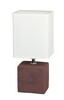 Rabalux stolní lampa Orlando E14 1x MAX 40W hnědočerná, textura dřeva 4928