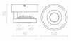 RENDL DIGA I bílá/antracitová 230V LED 5W 3000K R12079