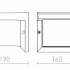 RENDL HIDE SQ nástěnná antracitová 230V E27 13W IP44 R12560