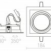 RENDL GRANADA SQ bílá 12V G53 50W R12707