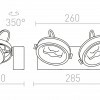 RENDL KELLY LED II DIMM nástěnná bílá 230V LED 12W 24° 3000K R13106