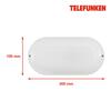 BRILONER TELEFUNKEN LED nástěnné svítidlo 20 cm 15W 1500lm bílé IP44 TF 205206TF