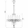 ACA Lighting Crystal závěsné svítidlo BLK82046PSGC