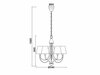 ACA Lighting Textile závěsné svítidlo DL11815PB