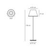 Artemide Choose Mega stojací lampa - pergamen / chrom 1135120A