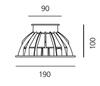 Artemide Ego 90 pojezdové ocel 24d  3000K čtverec T4003FLW00