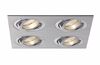 BPM Vestavné svítidlo Aluminio Plata, kart.hliník 12LEDx3W, 230V 3015LED2.D40.3K