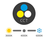 Ecolite SMD panel přisaz.30x30cm, 25W, CCT, IP44, 2260lm LED-CSQ-CCT/25W/CR