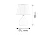 Rabalux stolní lampa Ingrid E14 1x MAX 40W hnědá 4476