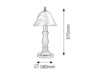 Rabalux stolní lampa Rustic 3 E14 1x MAX 40W bronzová 7092