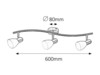 Rabalux bodové svítidlo Soma E14 3x MAX 40W saténová chromová 6303