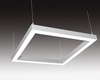 SEC Závěsné LED svítidlo nepřímé osvětlení WEGA-FRAME2-AA-DIM-DALI, 32 W, eloxovaný AL, 607 x 607 x 50 mm, 3000 K, 4360 lm 321-B-001-01-00-SP