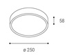 LED2 1234251 MIRA 25, W 9-18W 3CCT 3000K/4000K/5700K