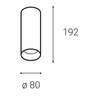 LED2 1251443 LUKY, B 10-20 4000K STROPNÍ ČERNÉ