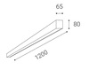 LED2 1312343 LINO LASER 120 P, B 24-32 4000K STROPNÍ ČERNÉ