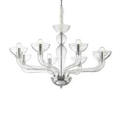 Ideal Lux CASANOVA SP8 TRASPARENTE SVÍTIDLO ZÁVĚSNÉ 044255