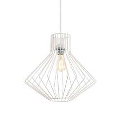 Závěsné svítidlo Ideal Lux Ampolla-4 SP1 bianco 200903 E27 1x60W 39,5cm bílé