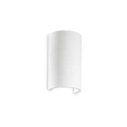 Nástěnné svítidlo Ideal Lux Flash Gesso AP1 round 214696 1x40W kulaté