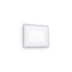 LED Venkovní nástěnné zápustné svítidlo Ideal Lux INDIO RECESSED 05W 255781 5W 585lm 3000K IP65 10,5cm bílé