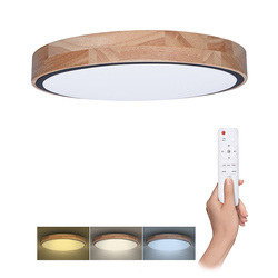 Solight LED osvětlení s dálkovým ovladačem Iron Oak, 48W, 3360lm, 40cm, změna chromatičnosti, stmívatelné WO8005