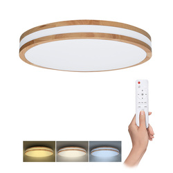 Solight LED osvětlení s dálkovým ovladačem Woody, 48W, 3360lm, 38cm, změna chromatičnosti, stmívatelné WO8007