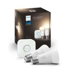 Hue Bluetooth LED White set 2ks žárovek Philips + Hue Bridge můstek 8719514289116 E27 A60 10W 1055lm 2700K stmívatelné