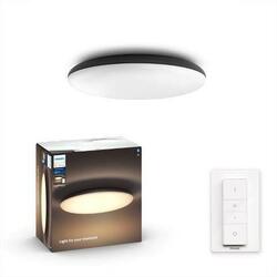 Hue LED White Ambiance Stropní svítidlo Philips Cher BT 8719514341173 33,5W 3000lm 2200-6500K 240V, černé s dálkovým ovladačem a Bluetooth