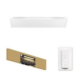 Hue LED White Ambiance Stropní panel Philips Aurelle BT8719514382664 46,5W 4200lm 2200-6500K 230V, bílý obdélník 30x120cm s dálkovým ovladačem a Bluetooth