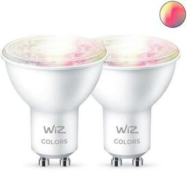 WiZ SET 2x LED žárovka GU10 PAR16 4,9W (50W) 345lm 2700-6500K RGB IP20, stmívatelná