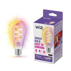 WiZ LED žárovka E27 ST64 6,3W 470lm 2200-6500K RGB IP20, stmívatelná