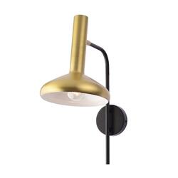 ACA Lighting nástěnné svítidlo 1XE27 mosaz+černá 32X20X41CM SHERLOCK AR4181W41BB