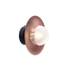 ACA Lighting nástěnné svítidlo 1XG9 měď/černý kov + sklo D20X15CM HYDRA HL4301W20BC