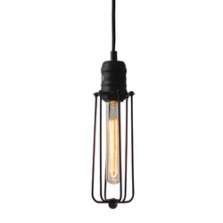 ACA Lighting Vintage závěsné svítidlo KS1342P81BK