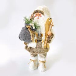 ACA Lighting vánoční dekorace Santa Claus s lyžemi 90cm X129001