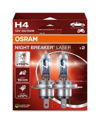 OSRAM H4 12V 60/55W P43t NIGHT BREAKER LASER +150% více světla 2ks 64193NL-2HB