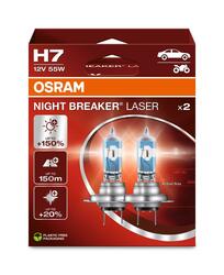 OSRAM H7 12V 55W PX26d NIGHT BREAKER LASER +150% více světla 2ks 64210NL-2HB