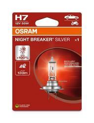 OSRAM H7 12V 55W PX26d NIGHT BREAKER SILVER +100% 64210NBS-1BL