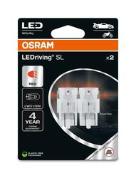 OSRAM LED W21/5W LEDriving SL Red 12V blistr 2ks 7515DRP-2BL