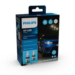 Philips LED H7 12V 15W Ultinon Pro6000 Boost 5800K +300% homologace Německo 2ks 11972U60BX2