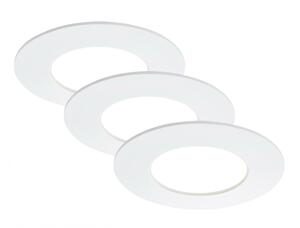 BRILONER 3ks sada LED vestavné svítidlo, pr. 8,5 cm, 5 W, bílé IP44 BRI 7103-436