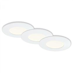 BRILONER 3ks sada LED vestavné svítidlo, pr. 8,5 cm, 4,8 W, bílé IP44 BRI 7282-036