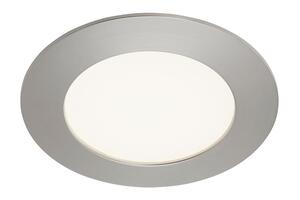 BRILONER LED vestavné svítidlo, pr. 12 cm, 7 W, matný nikl IP44 BRI 7284-012