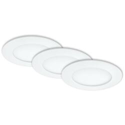 BRILONER 3ks sada LED vestavné svítidlo, pr. 12 cm, 6,4 W, bílé IP44 BRI 7284-036