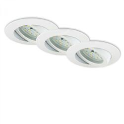 BRILONER 3ks sada LED vestavné svítidlo, pr. 8,2 cm, 6,5 W, bílé BRI 7296-036