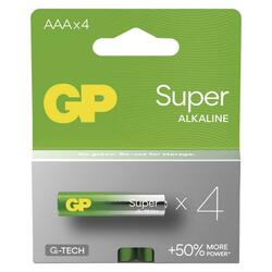 EMOS Alkalická baterie GP Super AAA (LR03), 4 ks B01114