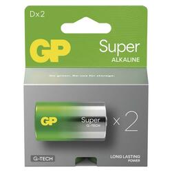 EMOS Alkalická baterie GP Super D (LR20), 2 ks B01412