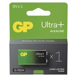 EMOS Alkalická baterie GP Ultra Plus 9V (6LR61), 1 ks B03511